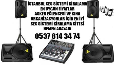 İstanbul ses sistemi kiralama